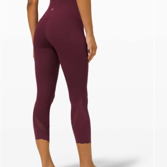 Lululemon Wunder Under High-Rise Crop leggings Scallop Full-On Luxtreme - Picture 2 of 9